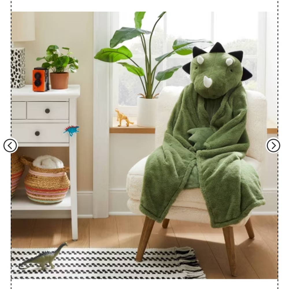 Boys Dinosaur Hoodied Blanket CUTEST ! price firm!